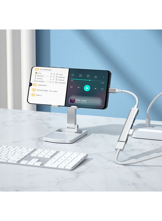 Type-C Extender HUB Hub Docking Station USB C One-to-Four Computer Splitter USB Expansion Dock-Color:Usb 2.0 One To Four Gray - Image 5
