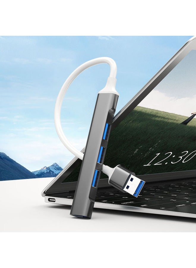 Type-C Extender HUB Hub Docking Station USB C One-to-Four Computer Splitter USB Expansion Dock-Color:Usb 2.0 One To Four Gray - Image 2