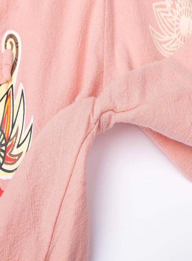 Mud Kingdom Baby Girl Outfits Tang Style Chinese New Year Suit Pink 12-18 Months - Image 4