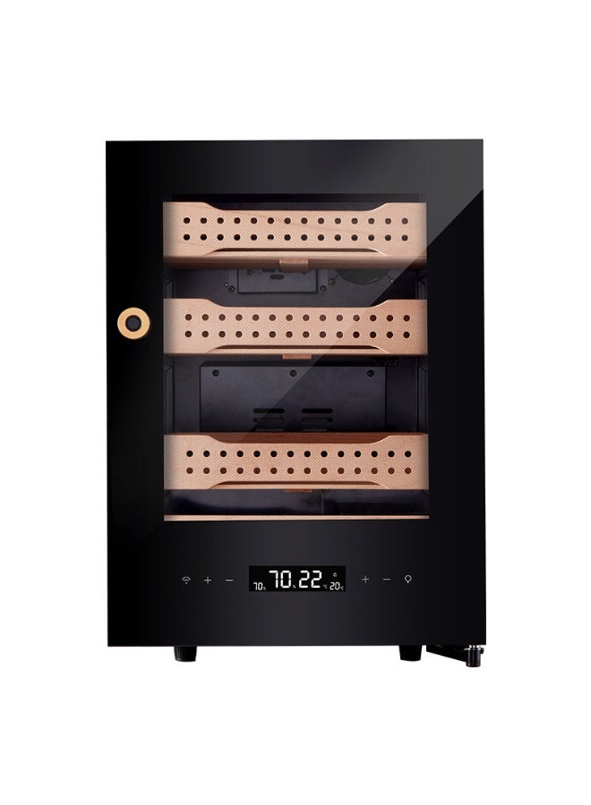 Afidano Electric Cigar Humidor 400 Capacity, Dual-Zone Smart Humidifier with Touchscreen & App Control, Fingerprint Lock, Spanish Cedar Drawers, Quiet Operation AFIDANO-B1 BLACK - Image 2