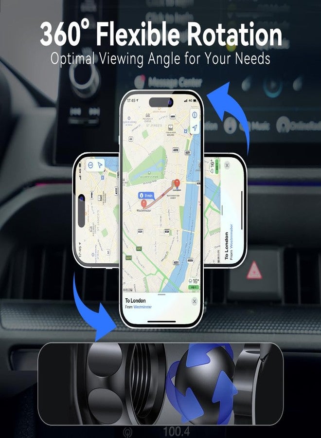 BEERTE Fits Magsafe Car Mount Fit for Honda CRV CR-V 2023 2024 2025 [20 Strong Magnets] Magnetic Phone Holder for Car Air Vent for iPhone 16 15 14 13 12 Series MagSafe Case (Not Fit for Civic) - Image 4
