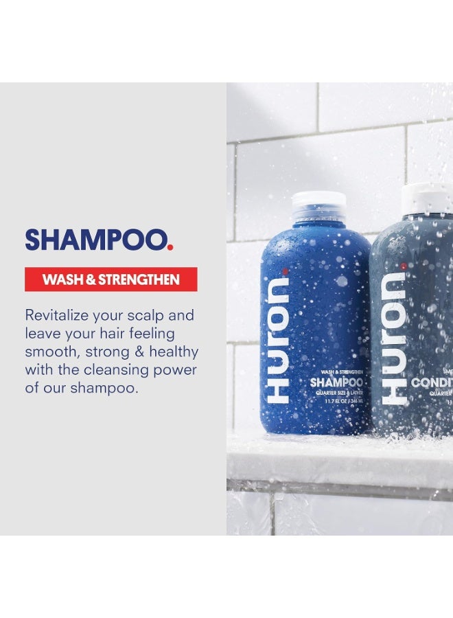 Huron Hair Duo | Nourishing Shampoo & Conditioner Set for Men | Cleanse, Strengthen & Hydrate | Sulfate-Free, Paraben-Free, Vegan | Designed for Daily Use on All Hair Types (2 Pack) - Image 4