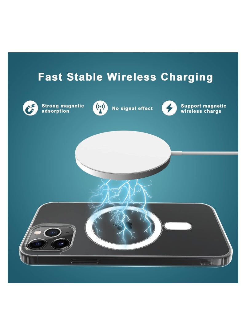 Compatible with iPhone 11 Pro clear Phone Case, Ultra-Thin Anti-Fall Anti-Scratch Anti-Yellow Silicone Protective Cover, for Magsafe Charger, Transparent(5.8 inch)  - Image 5