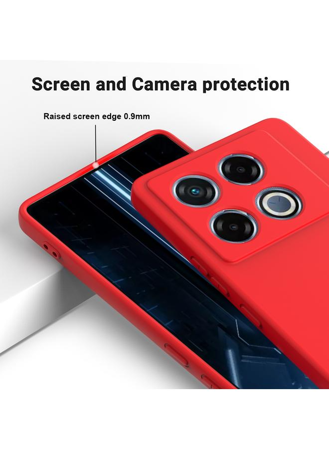 S-TOP Case For Infinix GT 20 Pro Solid Color Liquid Silicone Dropproof Full Coverage Phone Case - Image 4