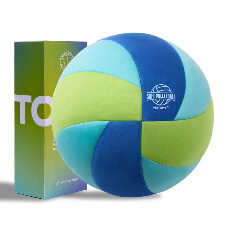 MOTOMYâ„¢ Soft Volleyball, Pain-Free Indoor Training Ball for Kids & Youth, Extra Soft Surface with Realistic Bounce, Silent Ball for House Practice, Ideal Volleyball Gifts for Boys & Girls - Image 1