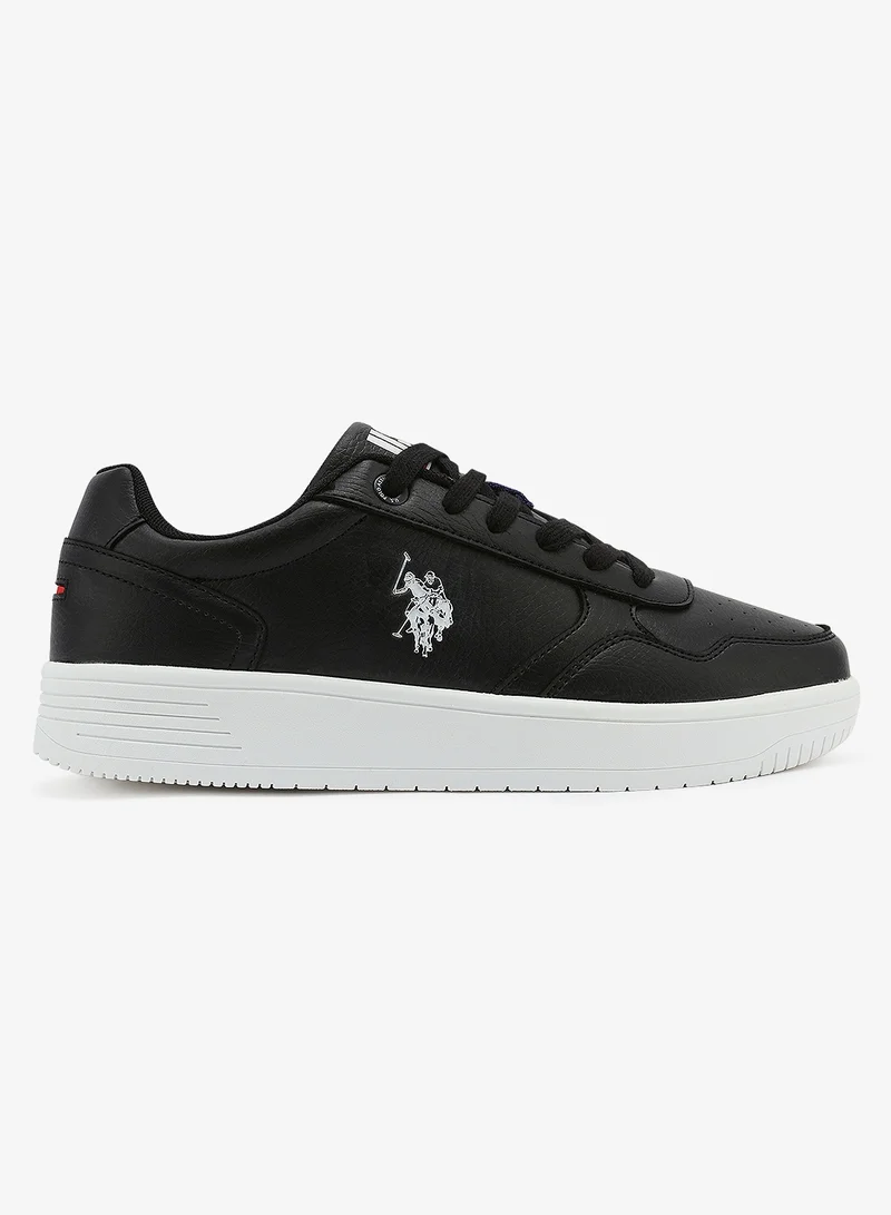 U.S. Polo Assn. Men's Black Sneakers - Lightweight Modern Design Shoes, Comfortable Everyday Casual
