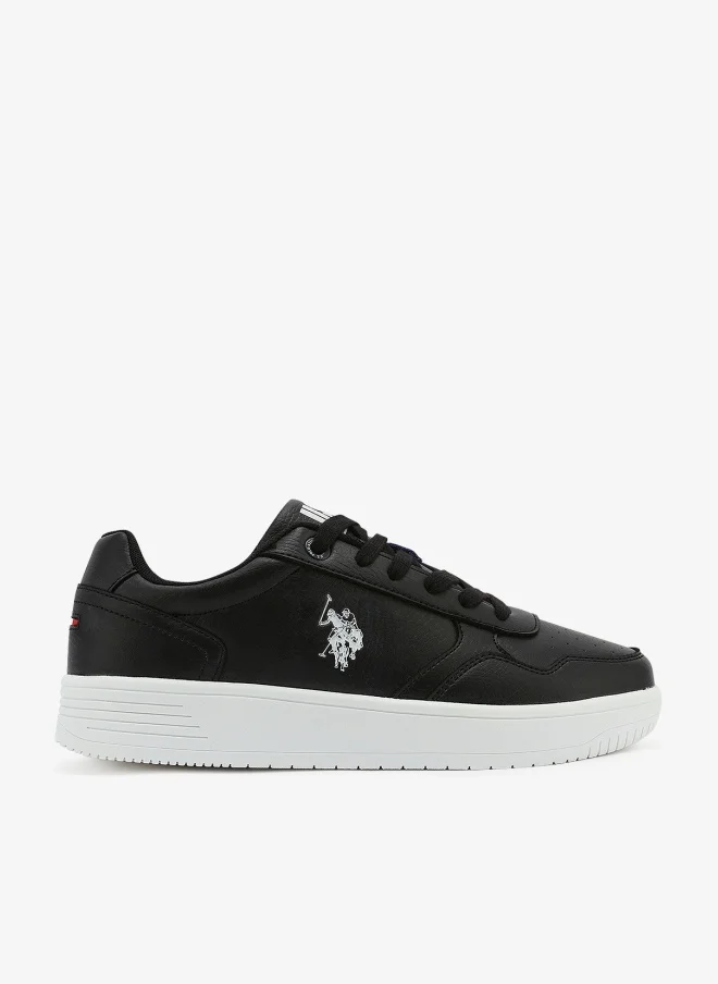 U.S. Polo Assn. Men's Black Sneakers - Lightweight Modern Design Shoes, Comfortable Everyday Casual