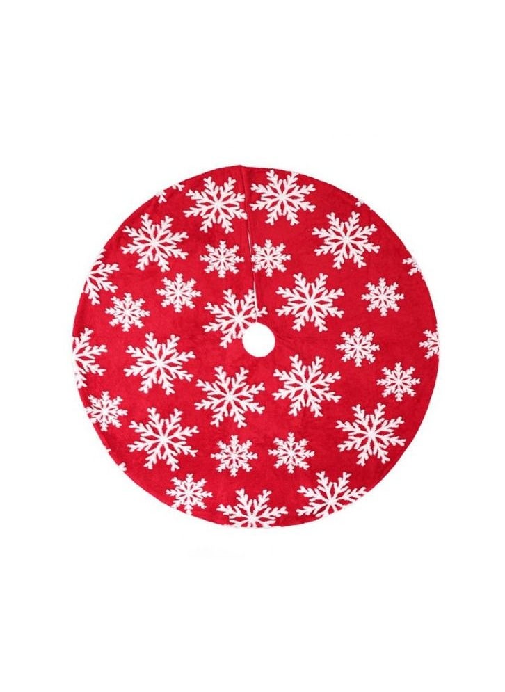 ACLIX Decorative Christmas Tree Skirt Red/White/ 90cm  - Image 1