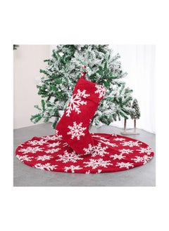 ACLIX Decorative Christmas Tree Skirt Red/White/ 90cm  - Image 2