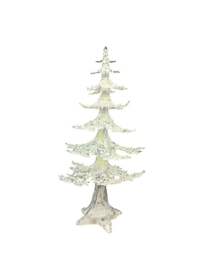 Lighted Snow Christmas Tree 35cm