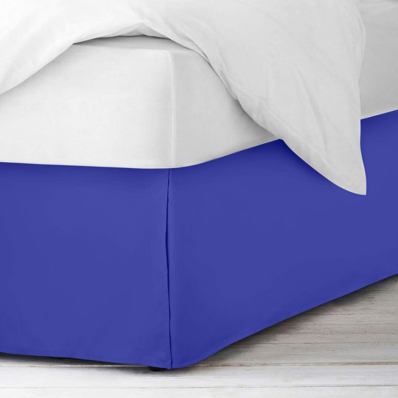 Nestl Royal Blue Full XL Bed Skirt - Full XL Size Bed Skirt 14 Inch Drop - Brushed Microfiber Bed Skirts - Hotel Quality Pleated Bed Skirt - Shrinkage & Fade Resistant - Image 2