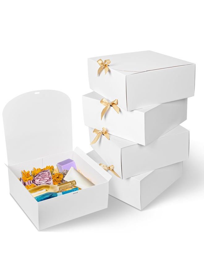 WLUSEAXI 8Pack Gift Boxes with Lids 12×12×5inch (White) - Image 1