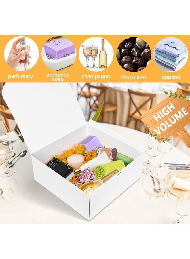 WLUSEAXI 8Pack Gift Boxes with Lids 12×12×5inch (White) - Image 3