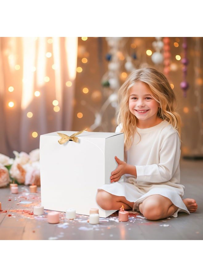 WLUSEAXI 8Pack Gift Boxes with Lids 12×12×5inch (White) - Image 4