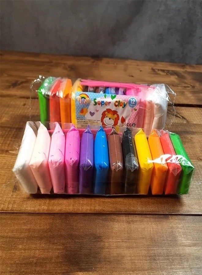 SSKR Ultra-Light Creative Art and Craft Air Dry Super Clay with Carving Molding Tools Kit for Kids Boys and Girls Above Age 5+ Years - 12 Pcs Set (Pack of 10) - Image 4