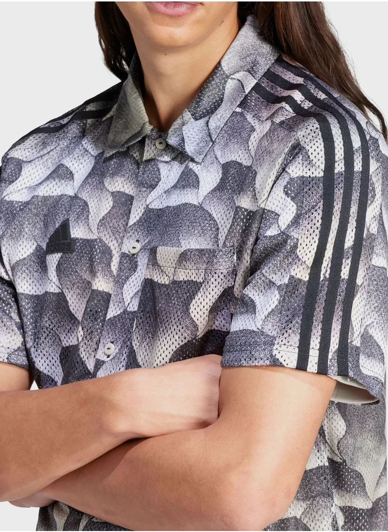 Adidas Tiro All Over Printed Mesh Shirt