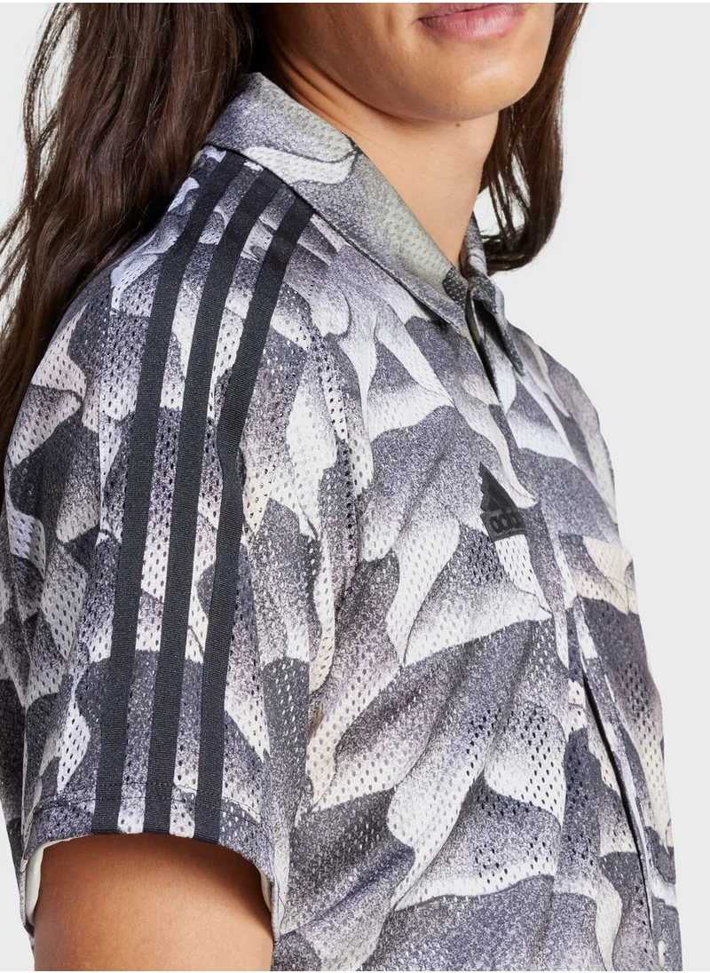 Adidas Tiro All Over Printed Mesh Shirt