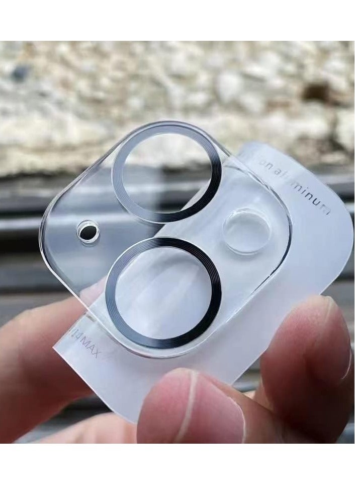 3D Waterproof Tempered Glass Compatible With IPhone 14  Camera Lens Protective Film Sticker Compatible with Apple iPhone 14 Graffiti Clear - Image 1