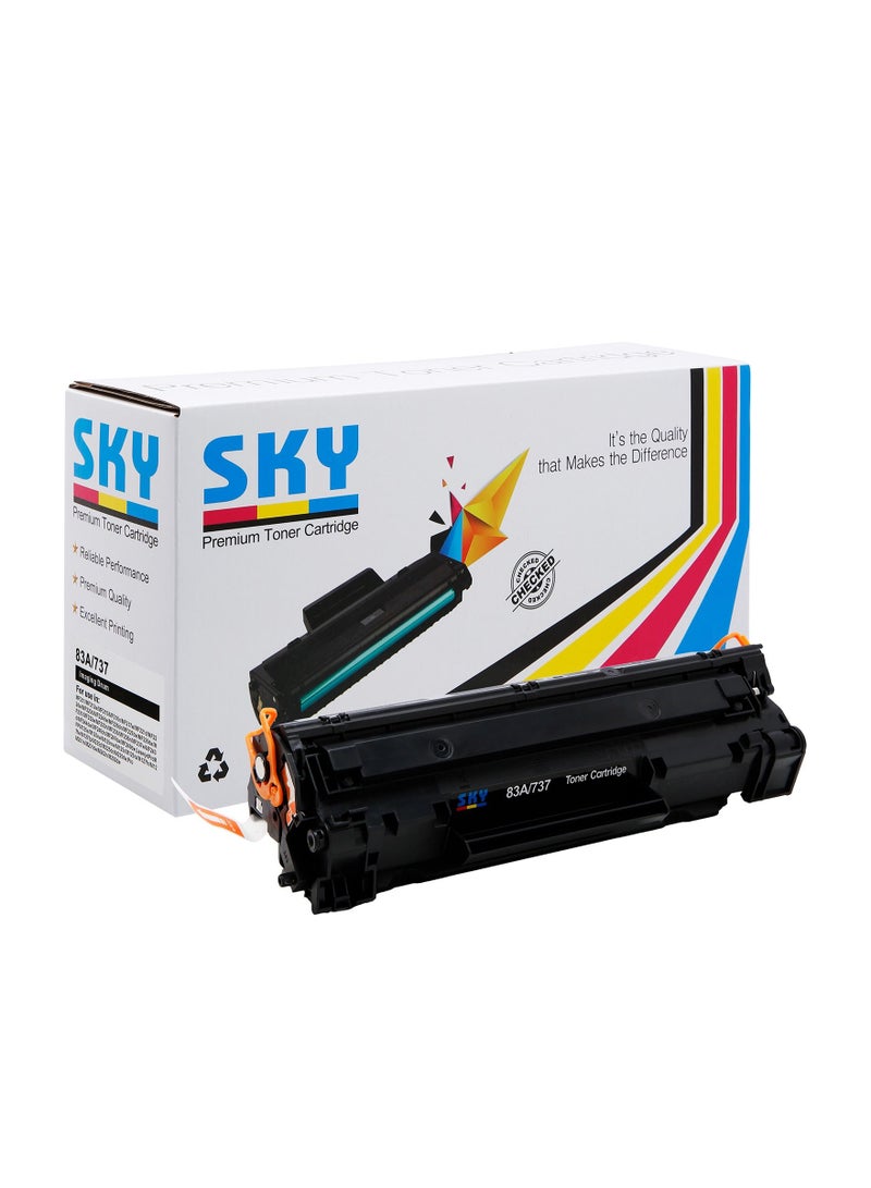 SKY 83A 737  Black Toner Cartridge for Canon MF210 220 230 240 and LBP 151 Printers - Image 1