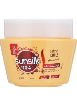 Sunsilk Styling Cream Defined Curls With Argan Oil 210 ML - pzsku/Z5E5CD4AACA8797862528Z/45/_/1726016370/54dbf86e-817e-4199-80fc-739524bd387e