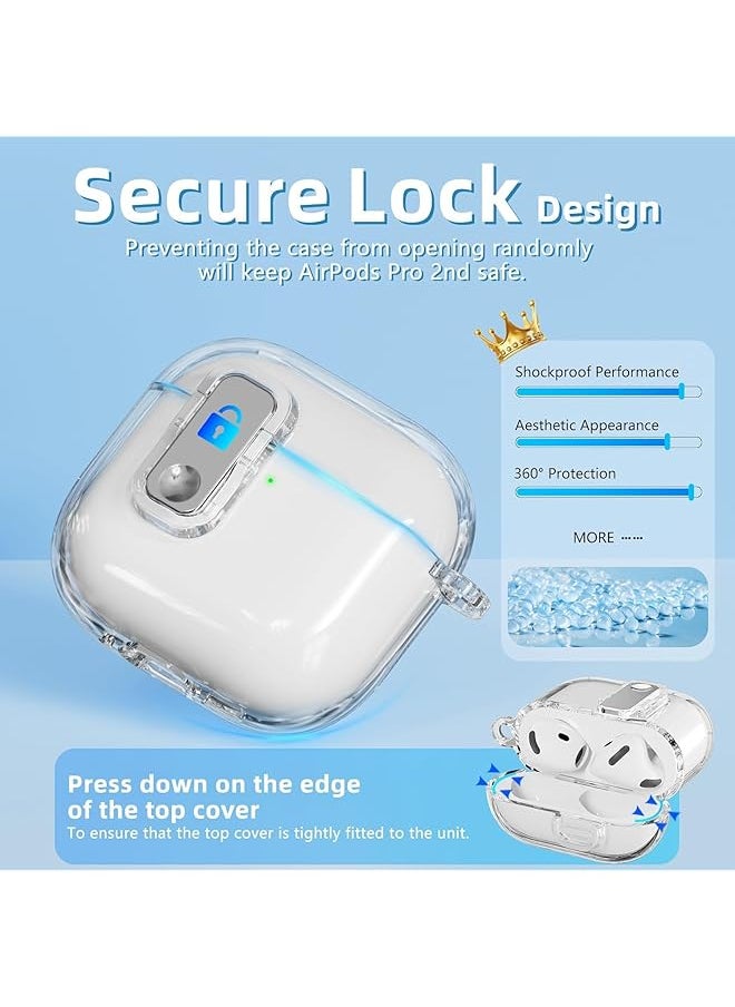 erorex - 1+1 Compatible With Airpods 4 Case Clear Soft Tpu Transparent Airpods 4Th Generation Case Full Protection Cover With Lanyard For Airpods 4 Gen 2024 Usb C Clear Airpods 4 - Image 1