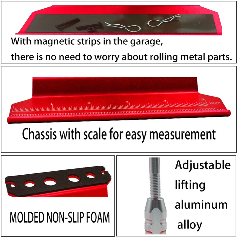 RC Lelut RC Car Repair Work Stand Repair Tool Set 360 Degree Rotation and 523PCS RC Screws Kit & RC Screwdrivers and Screws Pallet for 1/8 1/10 1/12 1/16 1/18 RC Crawler Truck Buggy Vehicle Scale Accessories - Image 3