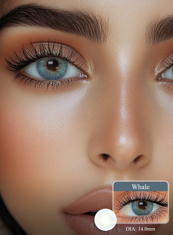 سيدة جديدة عدسات لاصقة ملونة زرقاء من فريش ليدي للاستخدام السنوي - Image 1