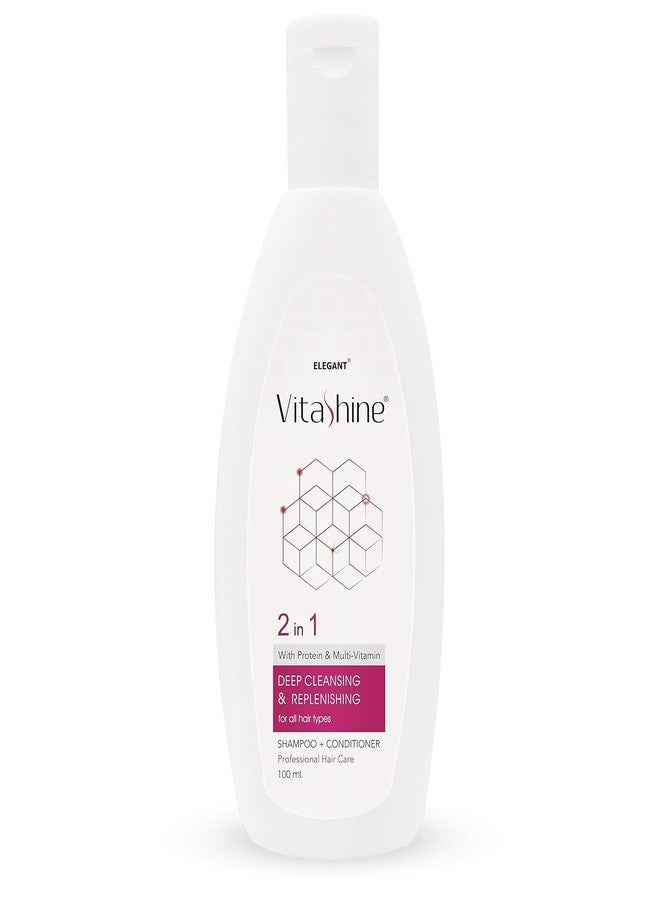 Professional 2-in-1 Protein & Multivitamin Enriched Formula 100ml Shampoo & Conditioner for All Hair Types - Image 2