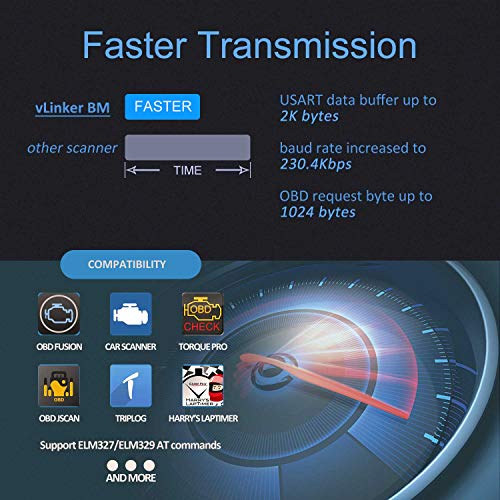 Vgate OBD2 Bluetooth Scanner vLinker BM Bimmercode Diagnostic Tool for BMW/Mini, Work with Android and Windows only - Image 5