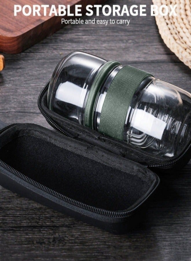 ميكسد منقي الشاي الزجاجي المحمول للمكتب والمنزل والسفر - Image 2