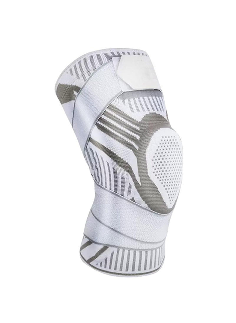KASTWAVE Knee Brace, Soft Breathable Knee Sleeve, Knee Braces for Knee Pain Knitted, Knee Compression Sleeve Support for Men and Women, Running, Fitness, Weightlifting, Arthritis, ACL Torn Meniscus, White 1Pcs - Image 1