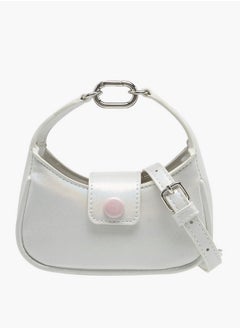 Flora Bella By Shoexpress Girls Solid Crossbody Bag with Detachable Strap and Flap Closure  - Image 1