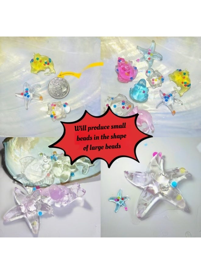 [10 pieces] Enlargeable large bubble beads suction cup beads new cartoon shape ocean crystal (note: not edible) - Image 4