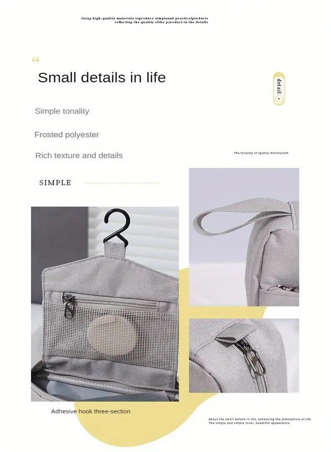 PAVITYAKSH Bag COSMATIC Hanging Folding Hanging Travel Cosmetic Bag Makeup Organizer Case Pouch Toiletry Wall Hanging Dressing Kit,Makeup Organizer Multi Utility Kit - Image 4