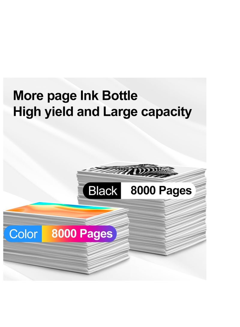 Printer ink 103 for EPSON for EcoTank ink Combo Set Full-Pack of 4 (Black Cyan Magenta Yellow) for L1110‎ L3110 L3111 L3150 L3151‎ L3156 L3160 L5190‎  - Image 4