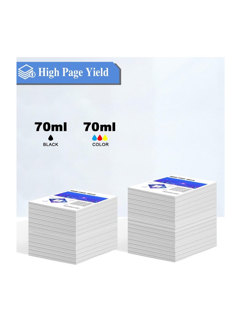 Printer ink 103 for EPSON for EcoTank ink Combo Set Full-Pack of 4 (Black Cyan Magenta Yellow) for L1110‎ L3110 L3111 L3150 L3151‎ L3156 L3160 L5190‎  - Image 3