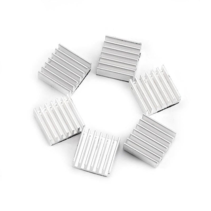 12pcs 14x14x6mm Aluminum Heatsink Cooling Kit with Adhesive for LEDs - Image 4