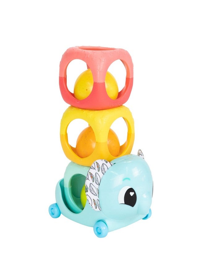 لاماز مكعبات التكديس من لاماز - مكعبات للأطفال لتنمية المهارات الحركية الدقيقة - ألعاب تكديس للأطفال للعب الحسي - ألعاب تكديس تفاعلية ملونة - للأعمار من 6 أشهر فما فوق - Image 1