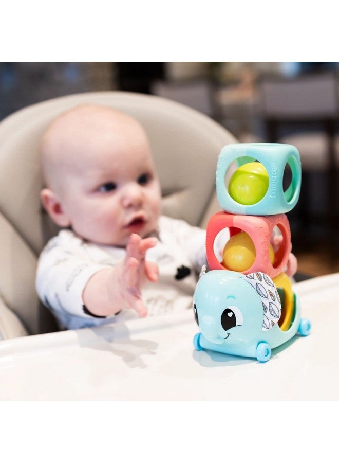 لاماز مكعبات التكديس من لاماز - مكعبات للأطفال لتنمية المهارات الحركية الدقيقة - ألعاب تكديس للأطفال للعب الحسي - ألعاب تكديس تفاعلية ملونة - للأعمار من 6 أشهر فما فوق - Image 4