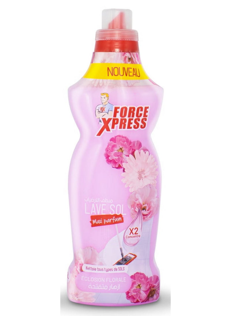 Force Xpress Eclosion Florale Floor Cleaner X2 Concentrate 1L - Image 1