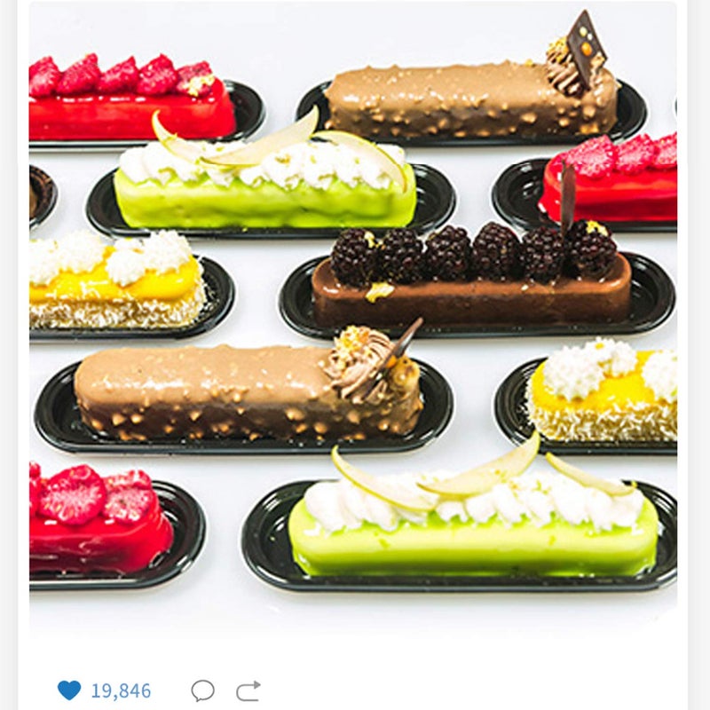OCPO KITCHEN Eclair Silicone Mold for Baking Mousse Cake, 3D Silicone Baking Mold for Cakes French Dessert Mold for Pastry Chocolate Brownie Molds, Cake Decoration, 3D Fashion Eclair Shape (8-Cavity) - Image 4