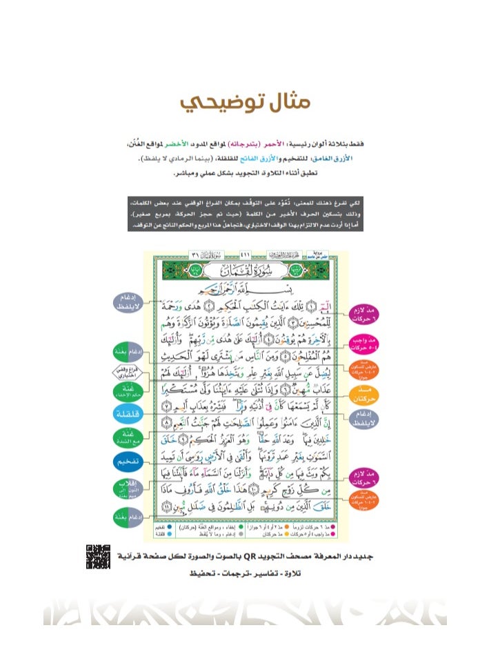 null - Tajweed Quran with Index of Topics and Word Explanation, 10 x 14 cm - Image 1
