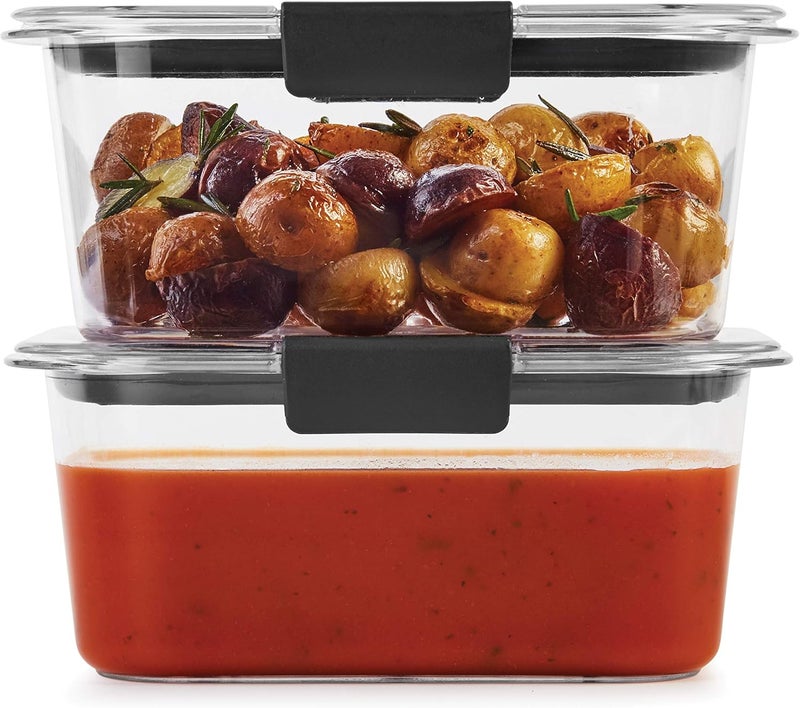 Rubbermaid Brilliance BPA Free Food Storage Containers with Lids, Set of 2 (4.7 Cup) - Image 3