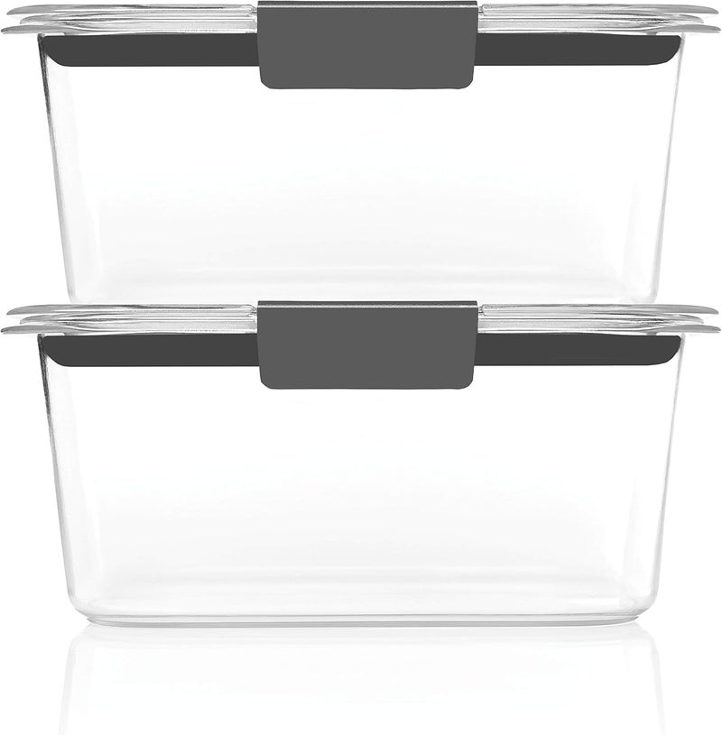 Rubbermaid Brilliance BPA Free Food Storage Containers with Lids, Set of 2 (4.7 Cup) - Image 2