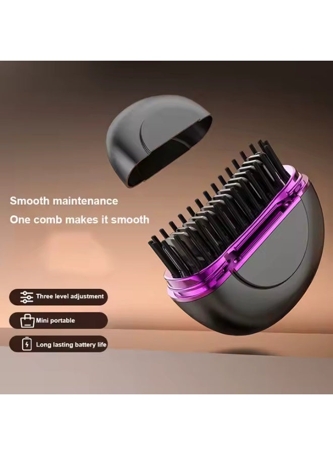 Wireless Portable Cordless Straightening Comb USB C Rechargeable Feature 3 Temperature Adjustable Hair Styler with Smart Heat Control
