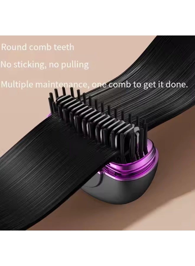 Wireless Portable Cordless Straightening Comb USB C Rechargeable Feature 3 Temperature Adjustable Hair Styler with Smart Heat Control