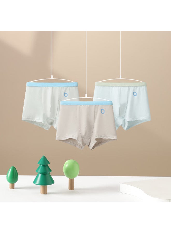 Red Bean Hodo Children's Modal Cotton Antibacterial Boys And Girls Boxer Shorts Youth Four-point Underwear H5k4111 Set 1 Size 150 - Image 1