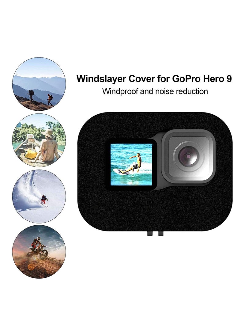 Foam Windslayer Housing Case for Hero 10/ 9, Windscreen Windshield Windslayer Cover Muffler Housing Frame Case Compatible for Gopro Hero 10/ 9 (Black 2 Pack) - pzsku/Z5E5D9C2A39BD02366B34Z/45/_/1662026049/c8942368-7b28-437e-ab4b-3158fd657d96