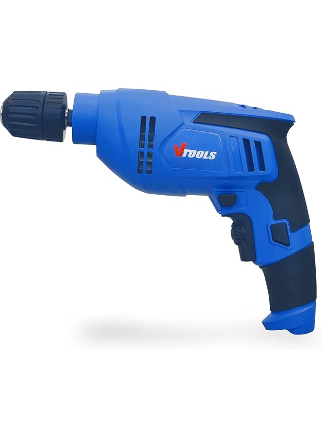 VTOOLS 500W Professional Electric Drill Driver Heavy Duty Up To 2700Rpm Multi Function 10Mm Chuck For Wood Plastic And Metal Diy And Office Repair Vp1104 - Image 3