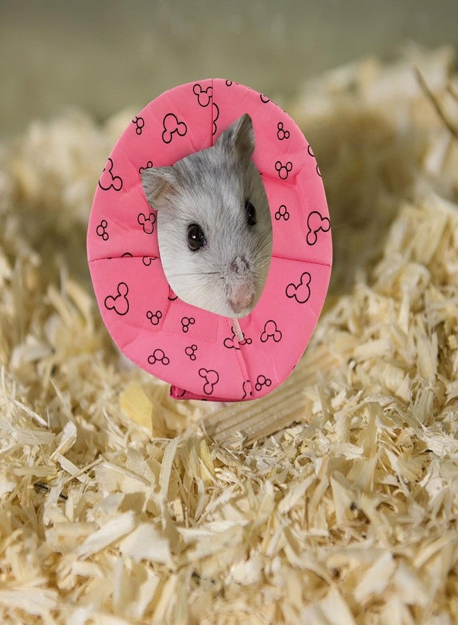 Andiker Hamster Collar, Adjustable Bird Collar Small Pet Protection Cone After Surgery to Prevent Licking for Hamster, Rabbit, Guinea Pig Small Animals (Pink, L) - Image 5